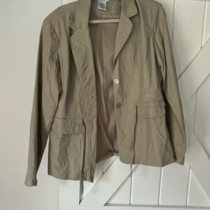 George Women's Light Khaki Blazer Jacket